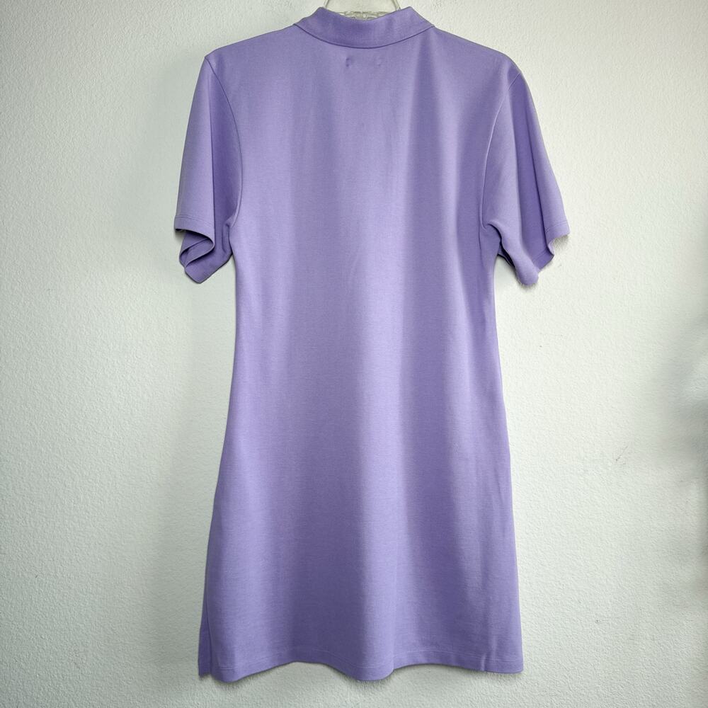 PANGAIA Organic Cotton Polo Dress Lavender A Line Large NWT Sustainable - Picture 6 of 9